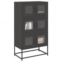 Sonata H Висока дъска черна 68x39x123 cm Стомана - Corpuri, vitrine, biblioteci modulare