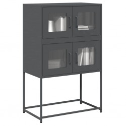 Sonata H Висока дъска антрацит 68x39x107 cm Стомана - Corpuri, vitrine, biblioteci modulare
