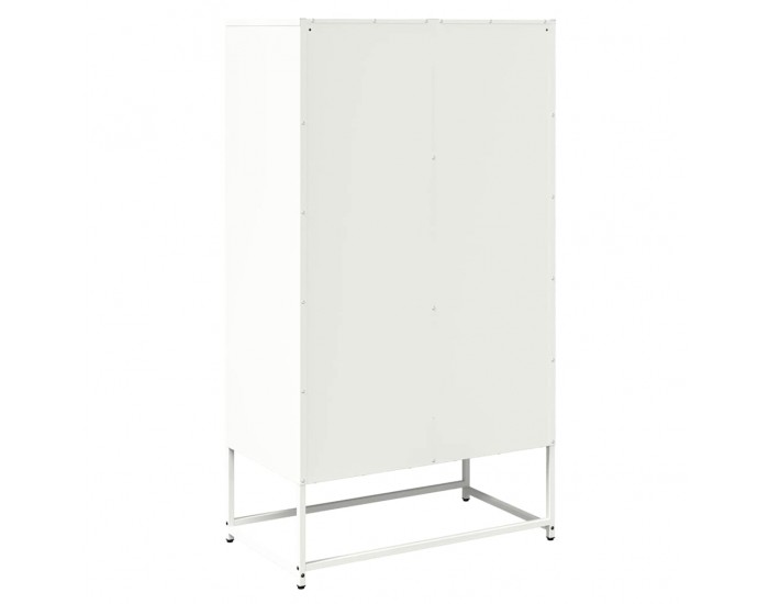 Sonata H Висока дъска Бяла 68x39x123 cm Стомана