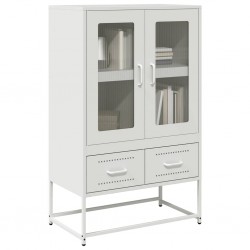 Sonata H Висок шкаф, бял, 68x39x111,5 см, стомана - Corpuri, vitrine, biblioteci modulare
