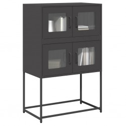 Sonata H Висока дъска черна 68x39x107 cm Стомана - Corpuri, vitrine, biblioteci modulare