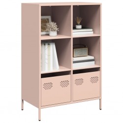Sonata H Висок шкаф, розов, 68x39x103,5 см, стомана - Corpuri, vitrine, biblioteci modulare