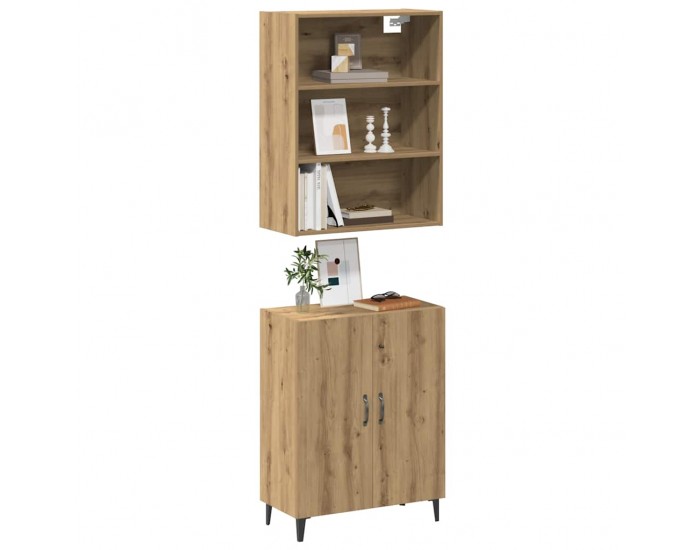 Sonata H Шкаф със стенен шкаф Artisan Oak Engineered Wood