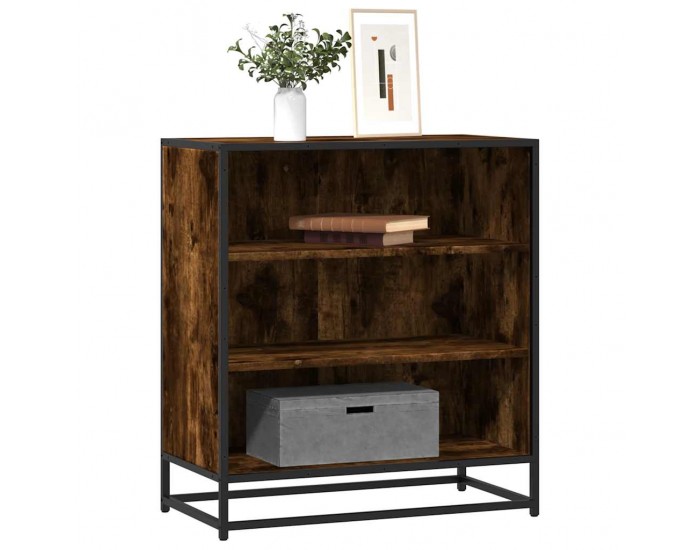 Sonata H Шкаф опушен дъб 68x35x76 cm Изработена дървесина и метал