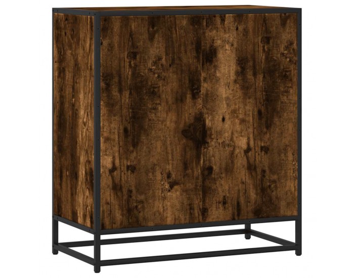 Sonata H Шкаф опушен дъб 68x35x76 cm Изработена дървесина и метал