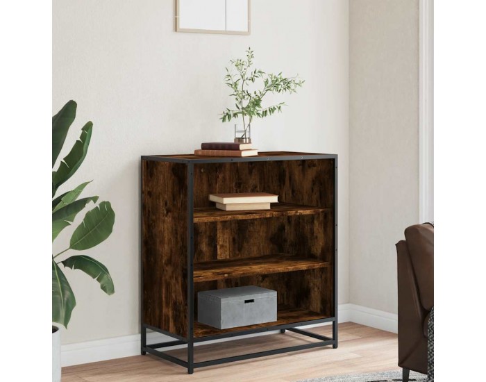 Sonata H Шкаф опушен дъб 68x35x76 cm Изработена дървесина и метал