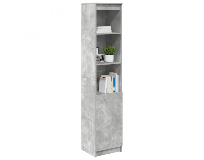 Sonata H Висока дъска Concrete Grey 37,5x35x180 cm Инженерна дървесина