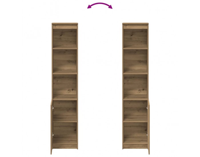 Sonata H Highboard Artisan Дъб 37,5x35x180 cm Инженерна дървесина