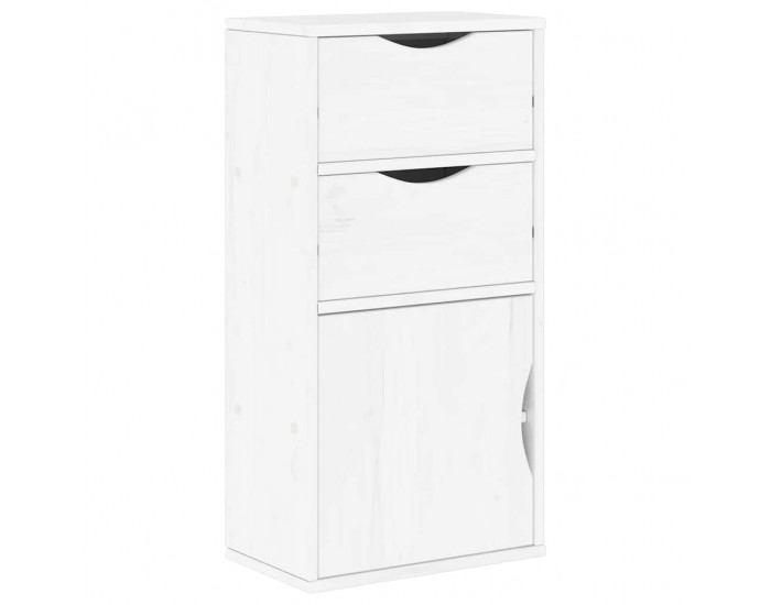 Sonata H Страничен шкаф с чекмеджета ODDA White 40x24x79 cm