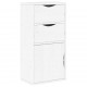Sonata H Страничен шкаф с чекмеджета ODDA White 40x24x79 cm