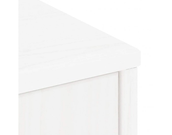 Sonata H Страничен шкаф с чекмеджета ODDA White 40x24x79 cm