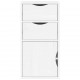 Sonata H Страничен шкаф с чекмеджета ODDA White 40x24x79 cm