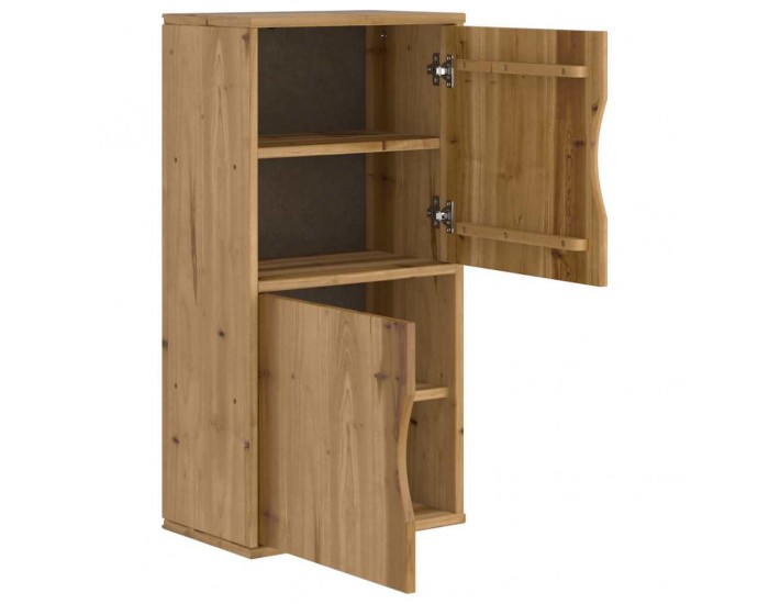 Sonata H Страничен шкаф ODDA 40x24x79 cm масивна дървесина бор