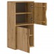 Sonata H Страничен шкаф ODDA 40x24x79 cm масивна дървесина бор