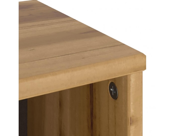 Sonata H Страничен шкаф ODDA 40x24x79 cm масивна дървесина бор