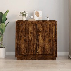 Sonata H Сайдборд, опушен дъб, 80x34x75 см, инженерно дърво - Corpuri, vitrine, biblioteci modulare