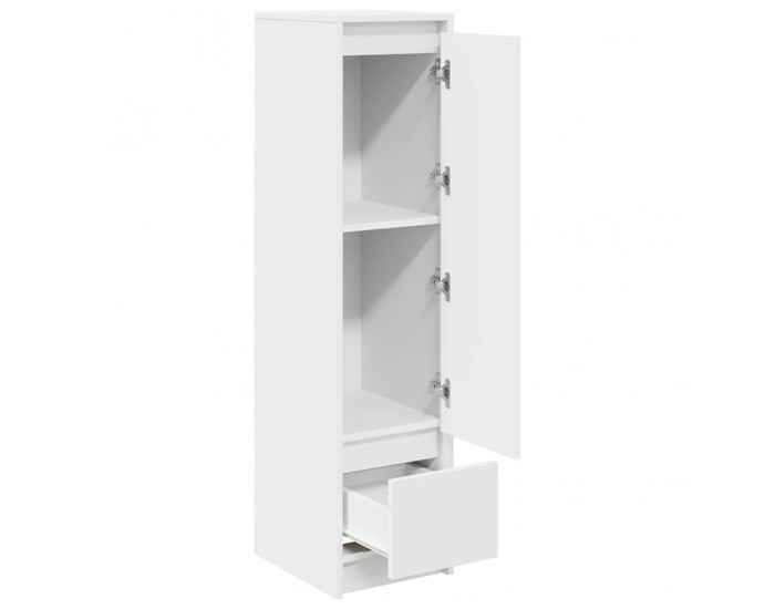Sonata H Висок шкаф, бял 29,5x34x119,5 см, инженерно дърво