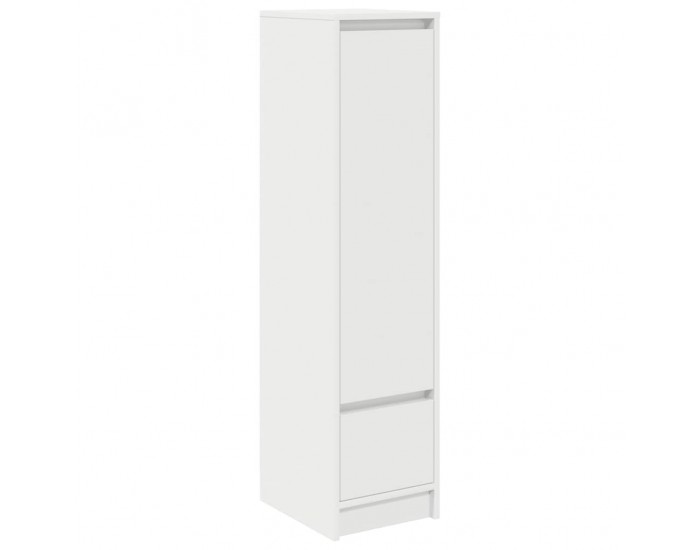 Sonata H Висок шкаф, бял 29,5x34x119,5 см, инженерно дърво