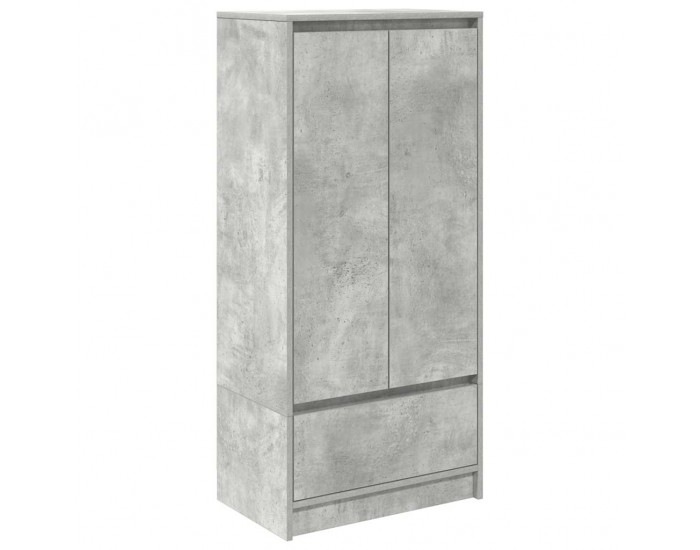 Sonata H Шкаф с чекмеджета, бетонно сив 55,5x34x119,5 см инженерно дърво
