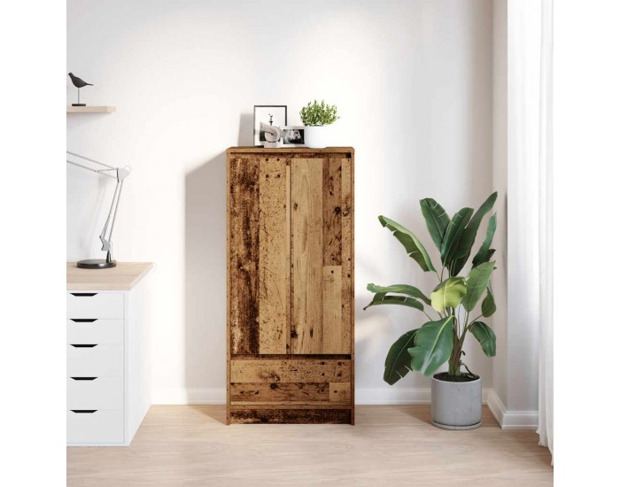 Sonata H Шкаф с чекмеджета, старо дърво 55,5x34x119,5 см инженерно дърво