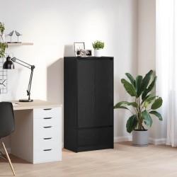 Sonata H Шкаф с чекмеджета, черен дъб 55,5x34x119,5 см, инженерно дърво - Corpuri, vitrine, biblioteci modulare
