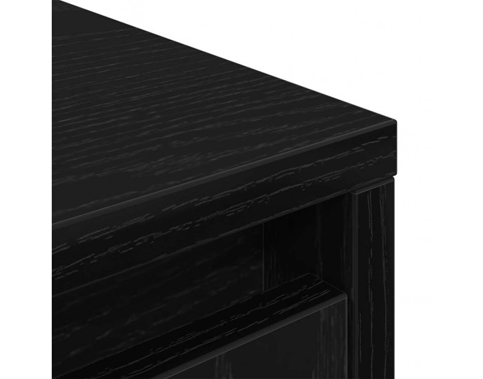 Sonata H Шкаф с чекмеджета, черен дъб 55,5x34x119,5 см, инженерно дърво