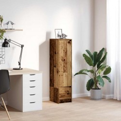Sonata H Висока дъска Старо дърво 29,5x34x119,5 см инженерно дърво - Corpuri, vitrine, biblioteci modulare