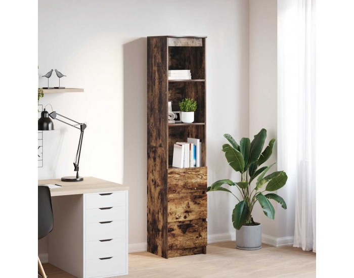Sonata H Висока дъска опушен дъб 37,5x35x180 см инженерно дърво
