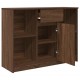 Sonata H Бюфет с чекмеджета, кафяв дъб 101x35x76 см инженерно дърво