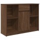 Sonata H Бюфет с чекмеджета, кафяв дъб 101x35x76 см инженерно дърво