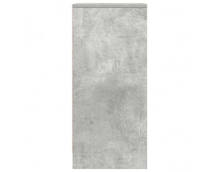 Sonata H Сайдборд, бетонно сив, 29,5x34x76 см, инженерно дърво