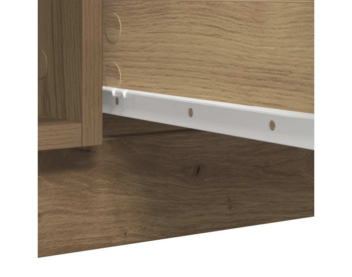 Sonata H Бюфет с чекмеджета дъб артизан 100,5x35x98,5 см инженерно дърво