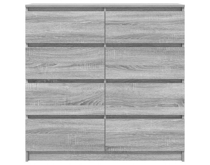Sonata H Сайдборд, сив сонома, 100x35x99 см, инженерно дърво