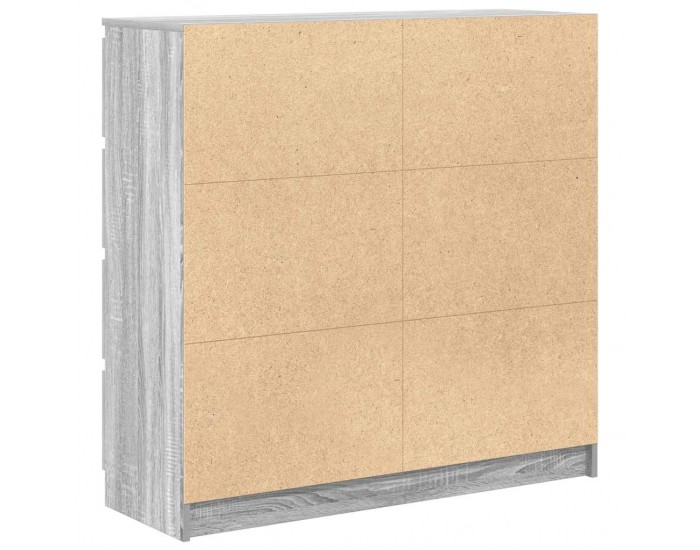 Sonata H Сайдборд, сив сонома, 100x35x99 см, инженерно дърво