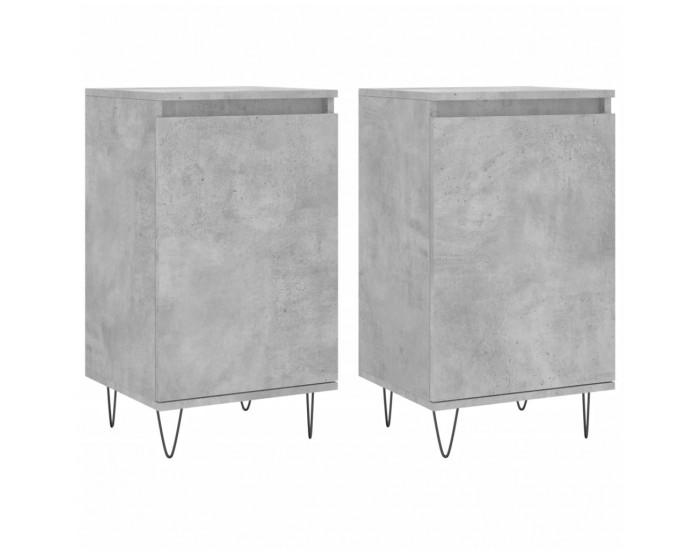 Sonata H Бюфети 2 бр бетонно сив 40x35x70 см инженерно дърво