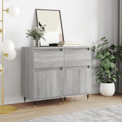 Sonata H Бюфети 2 бр сив сонома 40x35x70 см инженерно дърво - Living