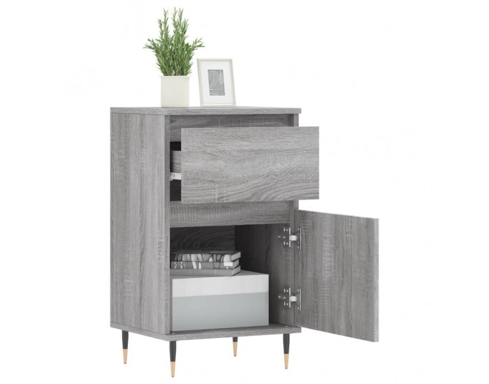 Sonata H Бюфети 2 бр сив сонома 40x35x70 см инженерно дърво