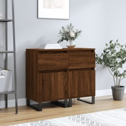 Sonata H Бюфети 2 бр кафяв дъб 40x35x70 см инженерно дърво - Living