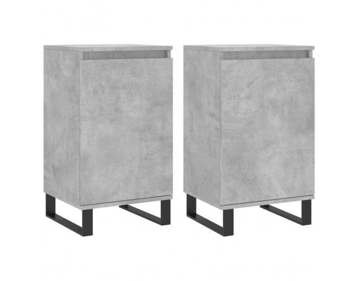 Sonata H Бюфети 2 бр бетонно сив 40x35x70 см инженерно дърво