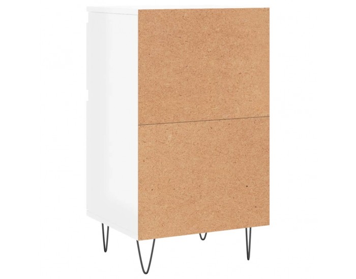 Sonata H Бюфети 2 бр бял гланц 40x35x70 см инженерно дърво