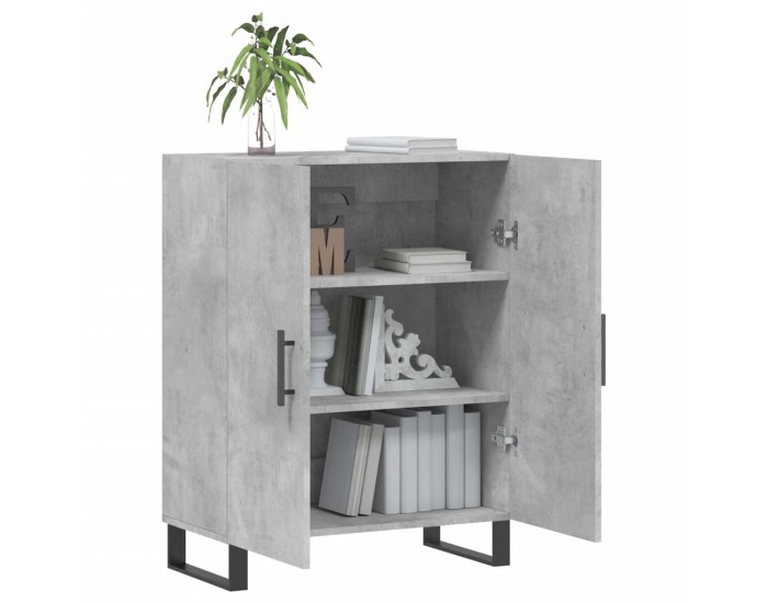 Sonata Dulap, gri beton, 69,5x34x90 cm, lemn compozit