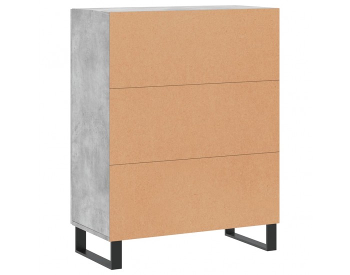 Sonata Dulap, gri beton, 69,5x34x90 cm, lemn compozit