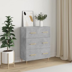 Sonata Servantă, gri beton, 69,5x34x90 cm, lemn compozit