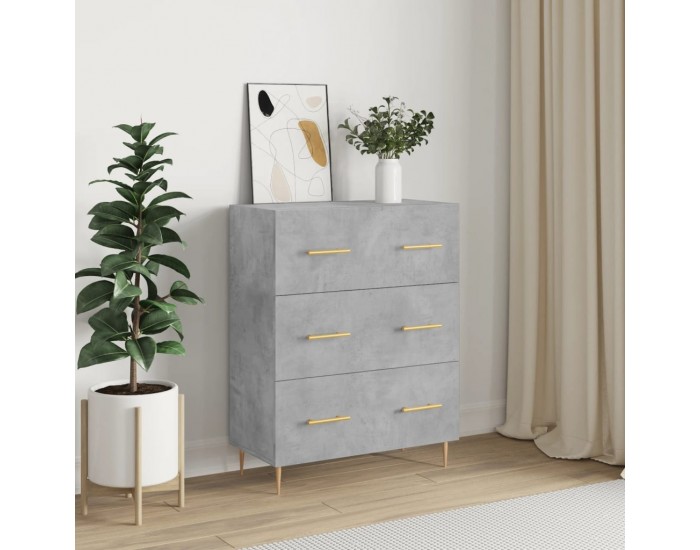 Sonata Servantă, gri beton, 69,5x34x90 cm, lemn compozit