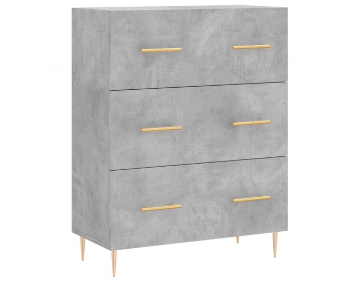 Sonata Servantă, gri beton, 69,5x34x90 cm, lemn compozit