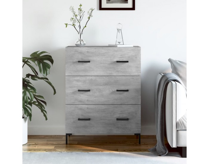 Sonata Servantă, gri beton, 69,5x34x90 cm, lemn compozit