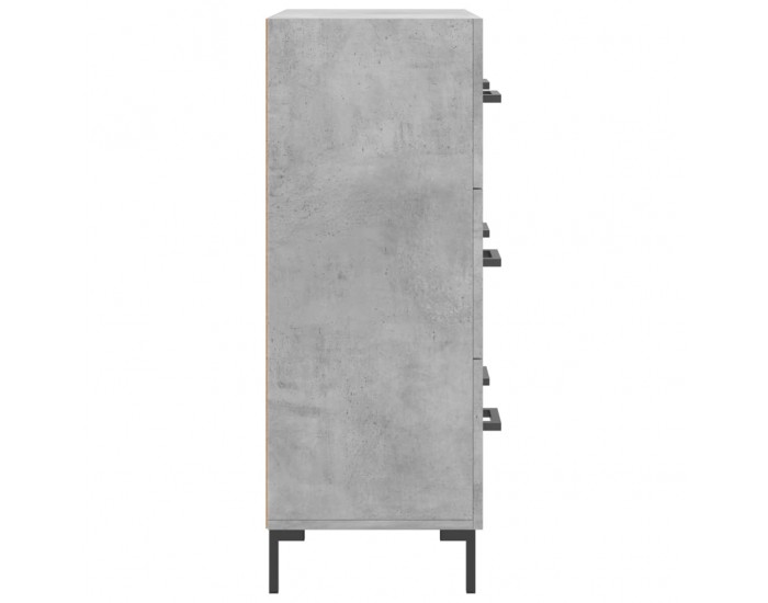 Sonata Servantă, gri beton, 69,5x34x90 cm, lemn compozit