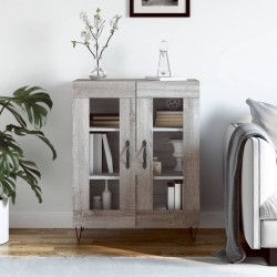Sonata H Сайдборд, сив сонома, 69,5x34x90 см, инженерно дърво - Corpuri, vitrine, biblioteci modulare