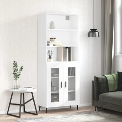 Sonata Dulap înalt, alb, 69,5x34x180 cm, lemn compozit