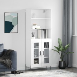 Sonata H Висок шкаф, бял, 69,5x34x180 см, инженерно дърво - Corpuri, vitrine, biblioteci modulare